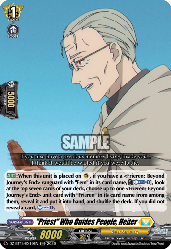 DZ-BT13/EX19EN "Priest" Who Guides People, Heiter EXC DZBT13