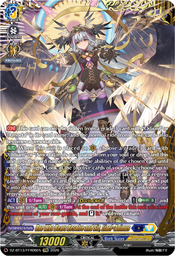 DZ-BT13/FFR06EN One Who Bears Resolve and Sin, Liael=Animus FFR DZBT13
