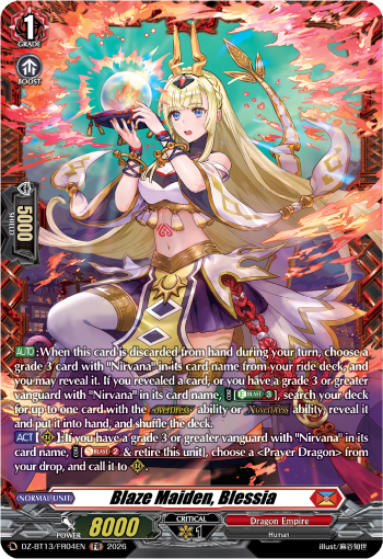 DZ-BT13/FR04EN Blaze Maiden, Blessia FR DZBT13