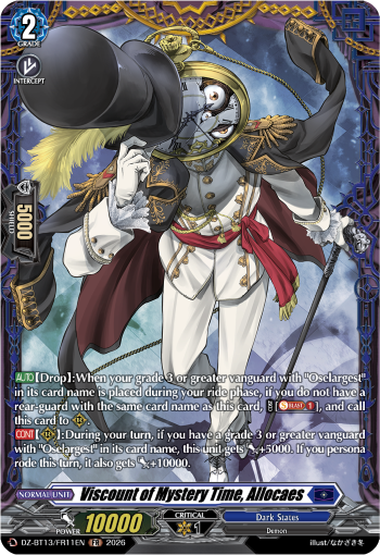 DZ-BT13/FR11EN Viscount of Mystery Time, Allocaes FR DZBT13