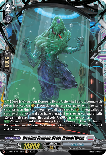 DZ-BT13/FR19EN Creation Demonic Beast, Cranial Wring FR DZBT13