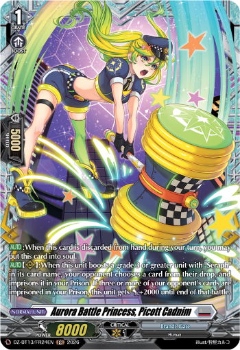 DZ-BT13/FR24EN Aurora Battle Princess, Picott Cadnim FR DZBT13
