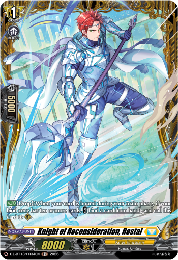 DZ-BT13/FR34EN Knight of Reconsideration, Restal FR DZBT13