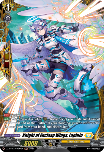 DZ-BT13/FR36EN Knight of Enclasp Wings, Lapinio FR DZBT13