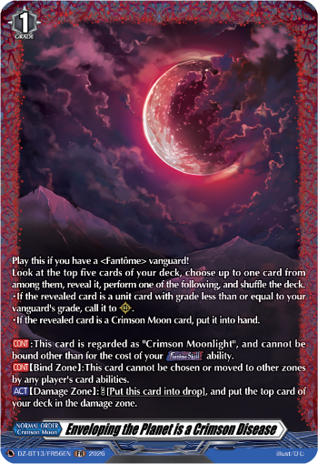 DZ-BT13/FR56EN Enveloping the Planet is a Crimson Disease FR DZBT13