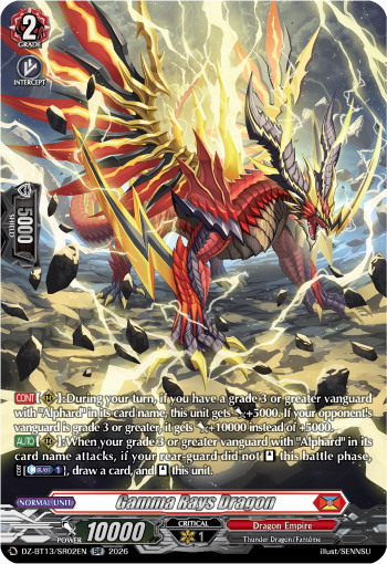 DZ-BT13/SR02EN Gamma Rays Dragon SR DZBT13
