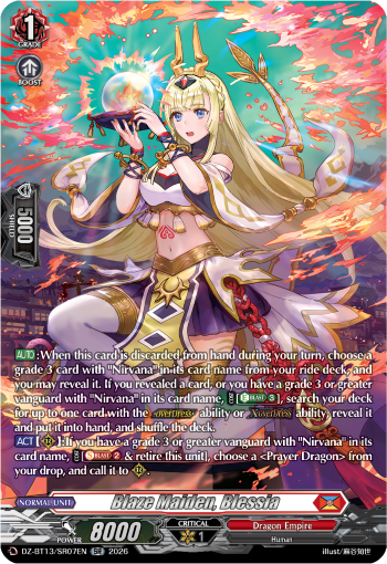 DZ-BT13/SR07EN Blaze Maiden, Blessia SR DZBT13