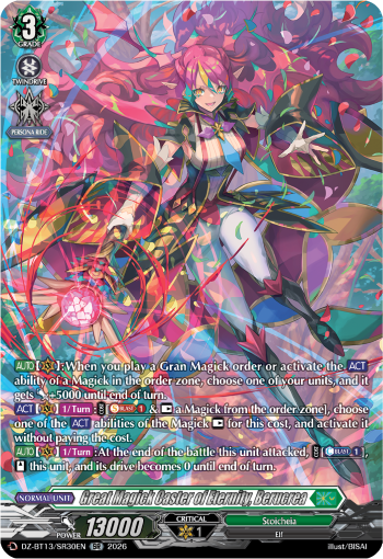 DZ-BT13/SR30EN Great Magick Caster of Eternity, Berucrea SR DZBT13