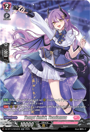 DZ-BT13/SR42EN Tempt Smirk, Tsadamua SR DZBT13