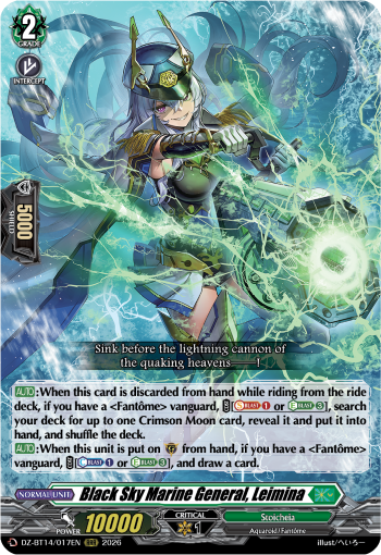DZ-BT14/017EN Black Sky Marine General, Leimina RRR DZBT14