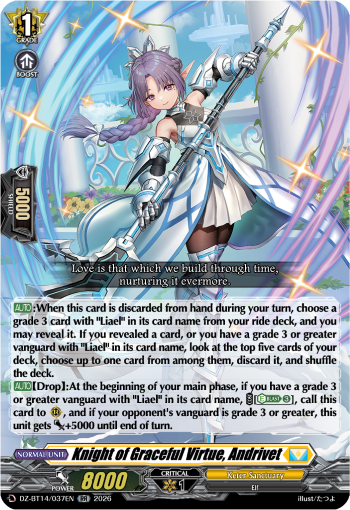 DZ-BT14/037EN Knight of Graceful Virtue, Andrivet RR DZBT14