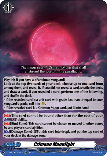 DZ-BT14/046EN Crimson Moonlight RR DZBT14