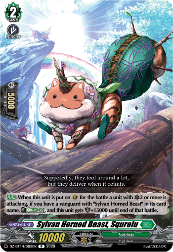 DZ-BT14/063EN Sylvan Horned Beast, Squrelu R DZBT14