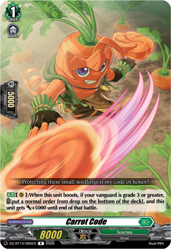 DZ-BT14/065EN Carrot Code R DZBT14