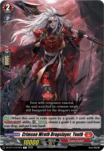 DZ-BT14/074EN Crimson Wrath Dragslayer, Youth C DZBT14