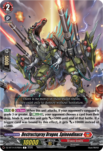 DZ-BT14/076EN Destructspray Dragon, Spinoodinace C DZBT14
