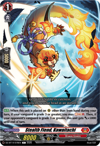 DZ-BT14/078EN Stealth Fiend, Kawaitachi C DZBT14