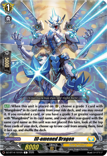 DZ-BT14/101EN Ill-omened Dragon C DZBT14