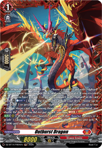 DZ-BT14/FR04EN Outburst Dragon FR DZBT14