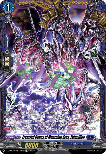 DZ-BT14/FR15EN Frenzied Bones of Mourning Eyes, Zolneillon FR DZBT14