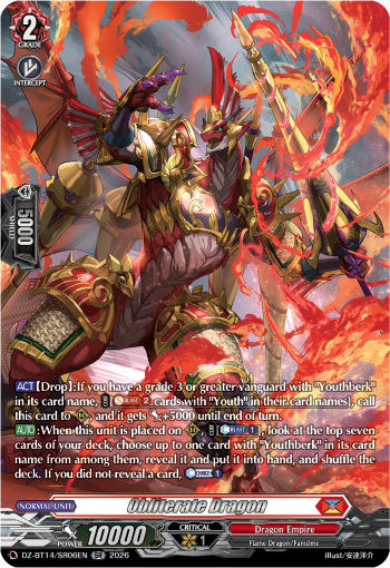 DZ-BT14/SR06EN Obliterate Dragon SR DZBT14