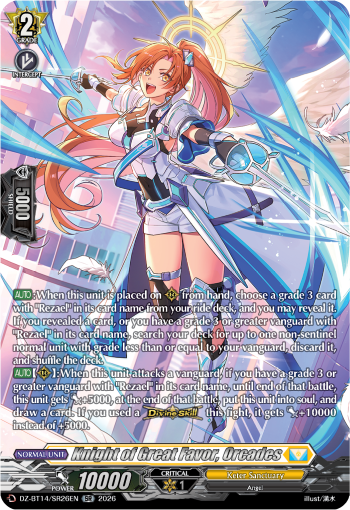 DZ-BT14/SR26EN Knight of Great Favor, Orcades SR DZBT14