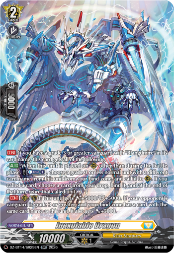 DZ-BT14/SR29EN Inexpiable Dragon SR DZBT14