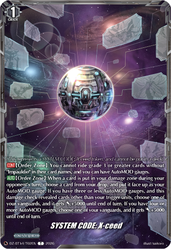 DZ-BT14/T02EN SYSTEM CODE: X-ceed T DZBT14