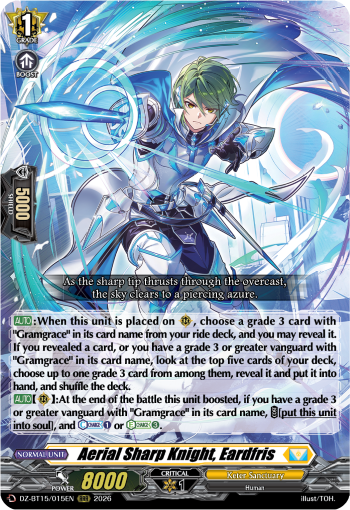 DZ-BT15/015EN Aerial Sharp Knight, Eardfris RRR DZBT15