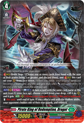 DZ-BT15/016EN Pirate King of Redemption, Dragut RRR DZBT15