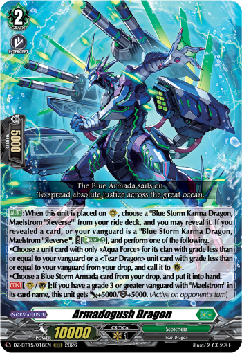 DZ-BT15/018EN Armadogush Dragon RRR DZBT15