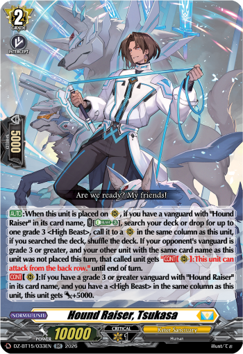 DZ-BT15/033EN Hound Raiser, Tsukasa RR DZBT15