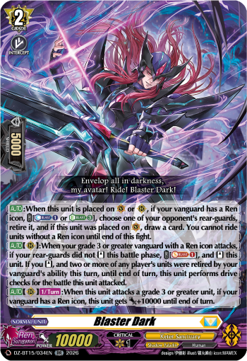 DZ-BT15/034EN Blaster Dark RR DZBT15