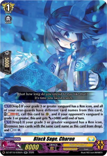 DZ-BT15/035EN Black Sage, Charon RR DZBT15