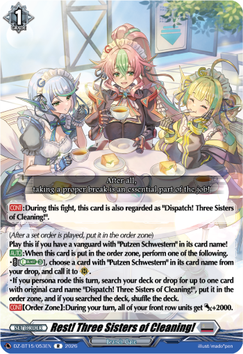 DZ-BT15/053EN Rest! Three Sisters of Cleaning! R DZBT15