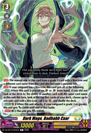 DZ-BT15/054EN Dark Mage, Badhabh Caar R DZBT15
