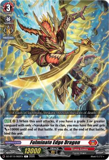 DZ-BT15/062EN Fulminate Edge Dragon C DZBT15