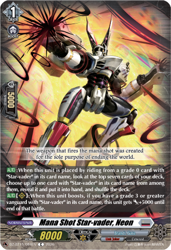 DZ-BT15/084EN Mana Shot Star-vader, Neon C DZBT15