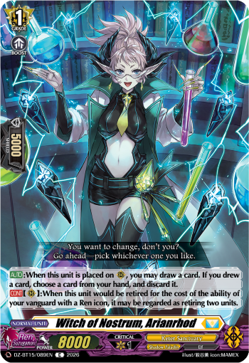 DZ-BT15/089EN Witch of Nostrum, Arianrhod C DZBT15