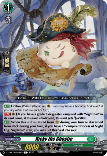 DZ-BT15/102EN Ricky the Ghostie C DZBT15