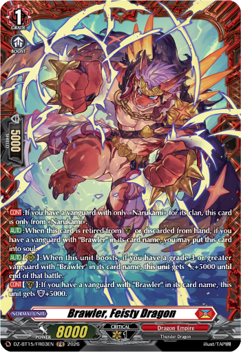 DZ-BT15/FR03EN Brawler, Feisty Dragon FR DZBT15