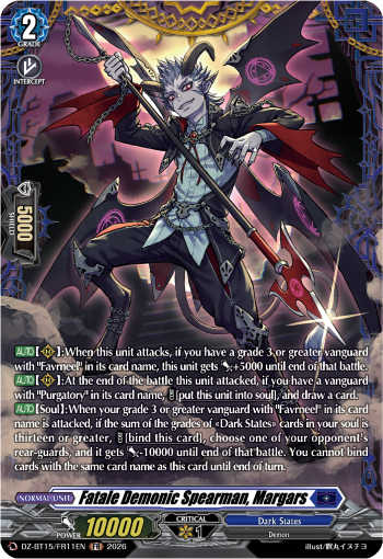 DZ-BT15/FR11EN Fatale Demonic Spearman, Margars FR DZBT15