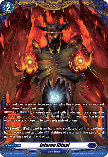 DZ-BT15/FR17EN Inferno Ritual FR DZBT15