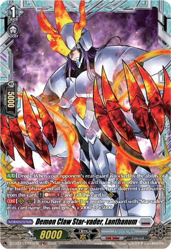 DZ-BT15/FR24EN Demon Claw Star-vader, Lanthanum FR DZBT15