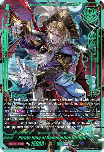 DZ-BT15/SEC05EN Pirate King of Redemption, Dragut SEC DZBT15