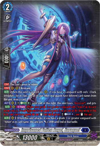DZ-BT15/SR14EN Imprisoned Fallen Angel, Saraqael SR DZBT15