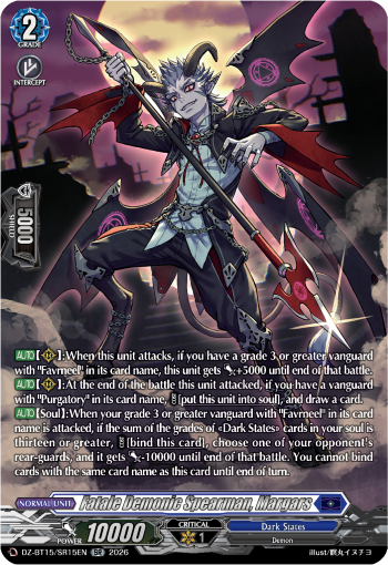 DZ-BT15/SR15EN Fatale Demonic Spearman, Margars SR DZBT15