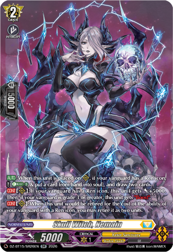 DZ-BT15/SR26EN Skull Witch, Nemain SR DZBT15