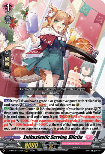 DZ-LBT02/018EN Enthusiastic Serving, Diletta RRR DZLBT02