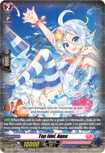 DZ-LBT02/029EN Top Idol, Aqua RR DZLBT02